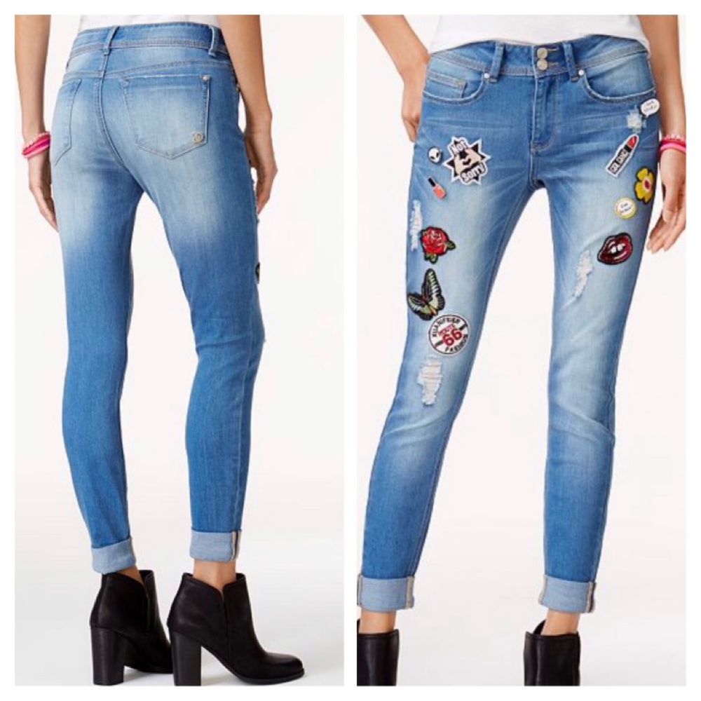 Skinny Jeans Patch Jeans Juniors